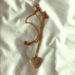 J. Crew Heart Necklace